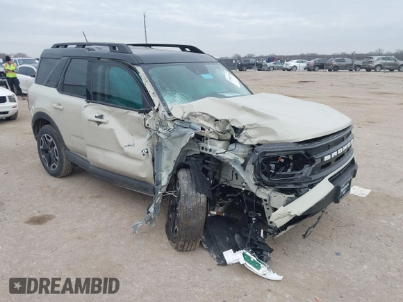 2024 Ford Bronco Sport Outer Banks with VIN 3FMCR9C61RRF50842, listed as a IAAI auction lot 41444704 with 2,662 mi miles and . Bid and sale history available at DreamBid. Image 1.