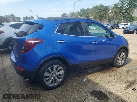 2017 Buick Encore Preferred with VIN KL4CJASB8HB215179, listed as a Copart auction lot 63497235 with 66,896 mi miles and Clean title. Bid and sale history available at DreamBid. Image 3.