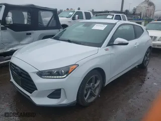 2019 Hyundai Veloster 2.0 with VIN KMHTG6AF8KU019661, listed as a IAAI auction lot 41494429 with 94,417 mi miles. Bid and sale history available at carsss.com. Image 17.