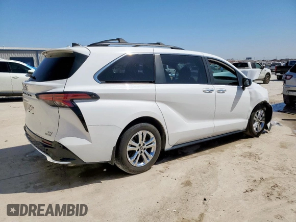 2023 Toyota Sienna XSE with VIN 5TDXSKFC2PS077885, listed as a Copart auction lot 49737895 with 56,881 mi miles and Salvage Title. Bid and sale history available at carsss.com. Image 3.