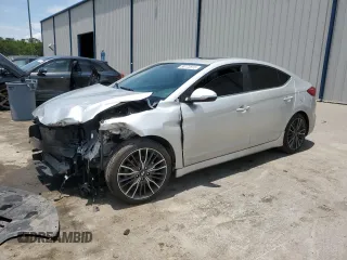2018 Hyundai Elantra Sport с VIN KMHD04LB8JU556486, выставлен на аукционе Copart как лот 58772815 с пробегом 105 307 миль миль и Списание • Salvage title. История ставок и продаж доступна на DreamBid. Изображение 1.