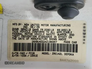 2010 Toyota Corolla with VIN 1NXBU4EE2AZ196957, listed as a Copart auction lot 59289035 with 183,299 mi miles and Salvage title. Bid and sale history available at DreamBid. Image 13.