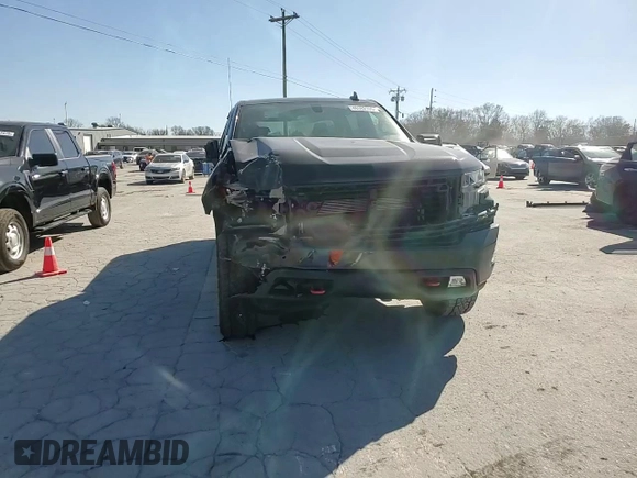 2021 Chevrolet Silverado 1500 LT Trail Boss with VIN 1GCPYFEDXMZ342045, listed as a Copart auction lot 48592785 with 51,789 mi miles and Salvage Title. Bid and sale history available at DreamBid. Image 10.