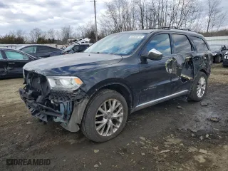 2015 Dodge Durango Citadel with VIN 1C4RDJEG9FC176981, listed as a Copart auction lot 42328215 with 169,296 mi miles and Salvage Title. Bid and sale history available at carsss.com. Image 1.