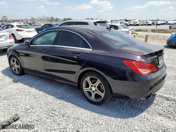 2014 Mercedes-Benz CLA-Class CLA 250 with VIN WDDSJ4EBXEN044823, listed as a Copart auction lot 54390415 with 104,444 mi miles and Clean Title. Bid and sale history available at carsss.com. Image 2.