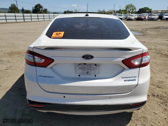 2015 Ford Fusion Titanium Hybrid with VIN 3FA6P0RU3FR184036, listed as a Copart auction lot 51936955 with 370,750 mi miles and Salvage Title. Bid and sale history available at carsss.com. Image 6.