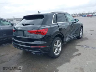 2020 Audi Q3 S line Premium with VIN WA1DECF37L1018476, listed as a IAAI auction lot 41685740 with 46,366 mi miles. Bid and sale history available at carsss.com. Image 4.