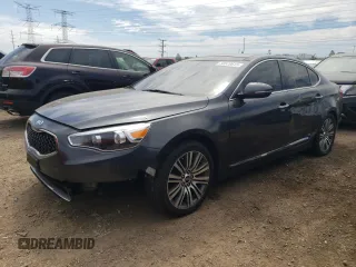 2015 Kia Cadenza Premium z VIN KNALN4D78F5193634, wystawiony jako Copart lot #58529615 z przebiegiem 104 657 mil mil oraz Czysty tytuł • Clean title. Historia ofert i sprzedaży dostępna na DreamBid. Obrazek 1.