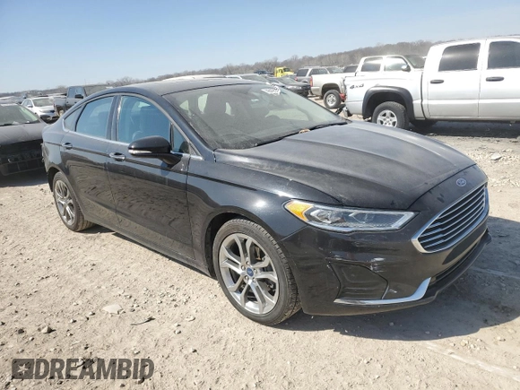 2020 Ford Fusion SEL with VIN 3FA6P0CDXLR117180, listed as a Copart auction lot 48495565 with 100,377 mi miles and Salvage title. Bid and sale history available at DreamBid. Image 4.