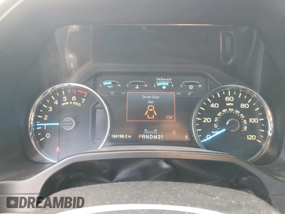 2016 Ford F-150 XLT with VIN 1FTEW1EG8GFA54508, listed as a Copart auction lot 54542015 with 194,196 mi miles and Salvage title. Bid and sale history available at DreamBid. Image 9.