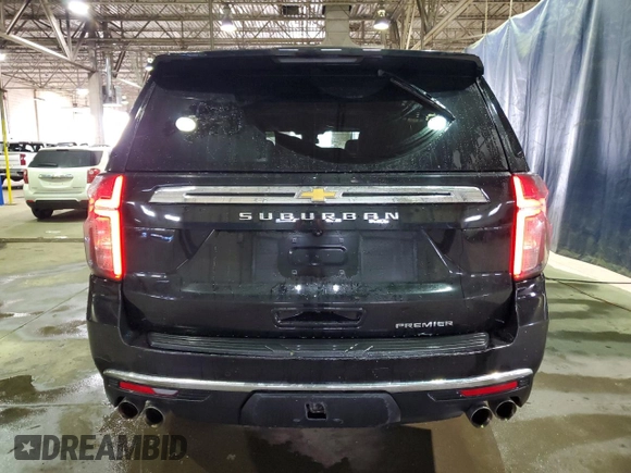 2023 Chevrolet Suburban Premier with VIN 1GNSKFKD3PR255115, listed as a Copart auction lot 52940585 with 65,453 mi miles and Clean Title. Bid and sale history available at DreamBid. Image 6.