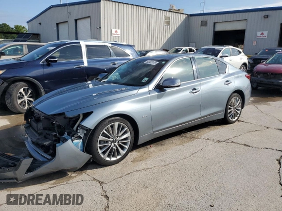 2020 Infiniti Q50 Luxe z VIN JN1EV7AP3LM206215, wystawiony jako Copart lot #60455115 z przebiegiem 88 736 mil mil oraz Szkoda całkowita • Salvage title. Historia ofert i sprzedaży dostępna na DreamBid. Obrazek 1.