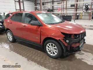 2020 Chevrolet Equinox LS with VIN 2GNAXSEV5L6188730, listed as a IAAI auction lot 41631652 with 99,305 mi miles. Bid and sale history available at carsss.com. Image 1.