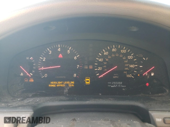 2003 Lexus LS 430 with VIN JTHBN30F330111676, listed as a Copart auction lot 54986205 with 290,388 mi miles and Clean Title. Bid and sale history available at DreamBid. Image 9.