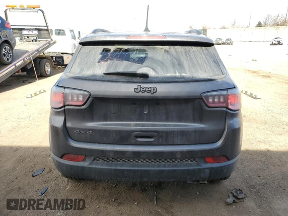 2021 Jeep Compass 80th Anniversary with VIN 3C4NJDEB5MT601983, listed as a Copart auction lot 47043205 with Not provided miles and Salvage title. Bid and sale history available at DreamBid. Image 6.