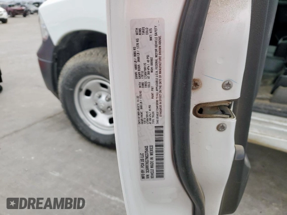 2022 Ram 1500 Tradesman z VIN 3C6RR7KG7NG375443, wystawiony jako Copart lot #45887735 z przebiegiem 2 301 mil mil oraz Szkoda całkowita • Salvage title. Historia ofert i sprzedaży dostępna na DreamBid. Obrazek 12.