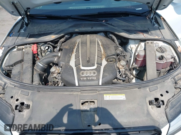 2017 Audi A8 Sport with VIN WAU43AFD3HN010445, listed as a IAAI auction lot 42714864 with 106,748 mi miles and . Bid and sale history available at DreamBid. Image 10.