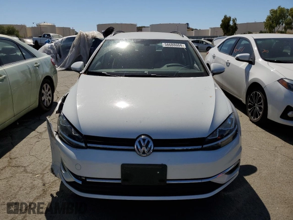 2019 Volkswagen Golf SportWagen S with VIN 3VW117AU6KM505369, listed as a Copart auction lot 58688604 with 30,636 mi miles and Salvage Title. Bid and sale history available at carsss.com. Image 5.