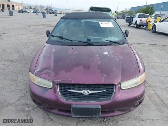 1999 Chrysler Sebring Jxi with VIN 3C3EL55H1XT201478, listed as a IAAI auction lot 41766211 with NaN miles. Bid and sale history available at carsss.com. Image 6.