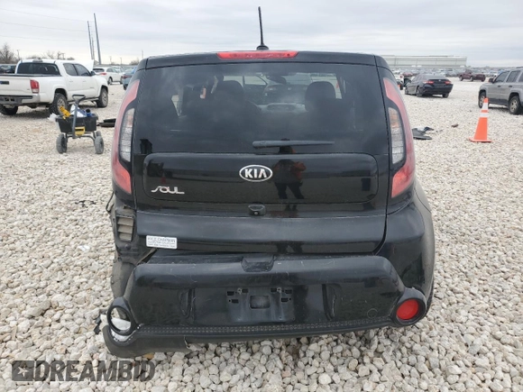 2016 Kia Soul + with VIN KNDJP3A5XG7401987, listed as a Copart auction lot 47031655 with 0 mi miles and Salvage Title. Bid and sale history available at carsss.com. Image 6.