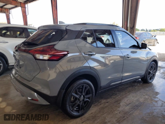 2023 Nissan Kicks SR with VIN 3N1CP5DV8PL567634, listed as a Copart auction lot 50966835 with 36,939 mi miles and Salvage Title. Bid and sale history available at carsss.com. Image 3.
