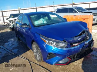2024 Kia Forte GT-Line with VIN 3KPF54AD2RE792015, listed as a IAAI auction lot 41659286 with 8,599 mi miles and . Bid and sale history available at carsss.com. Image 1.
