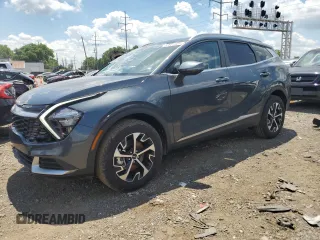 2023 Kia Sportage Hybrid EX with VIN KNDPVCAG7P7086762, listed as a Copart auction lot 57637324 with 7,563 mi miles and Salvage Title. Bid and sale history available at carsss.com. Image 1.