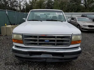 1996 Ford F-150 Special with VIN 1FTEF15N2TLA92455, listed as a Copart auction lot 42036985 with 322,204 mi miles and Salvage Title. Bid and sale history available at carsss.com. Image 5.
