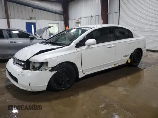 2006 Honda Civic LX z VIN 1HGFA16556L113760, wystawiony jako Copart lot #58132265 z przebiegiem 193 592 mil mil oraz Szkoda całkowita • Salvage title. Historia ofert i sprzedaży dostępna na DreamBid. Obrazek 1.