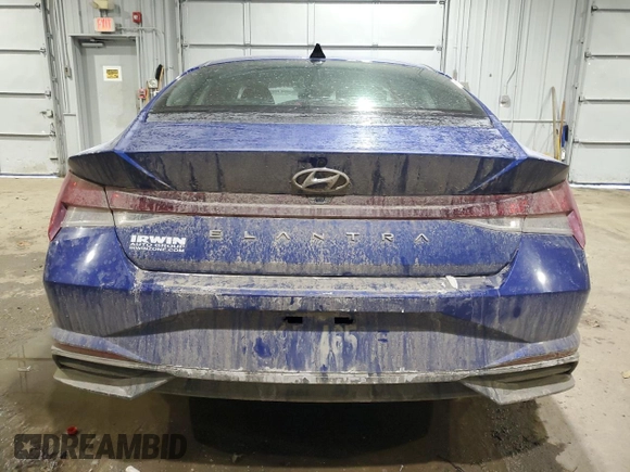 2023 Hyundai Elantra SEL with VIN 5NPLS4AG5PH086316, listed as a Copart auction lot 41998975 with 61,637 mi miles and Salvage Title. Bid and sale history available at DreamBid. Image 6.