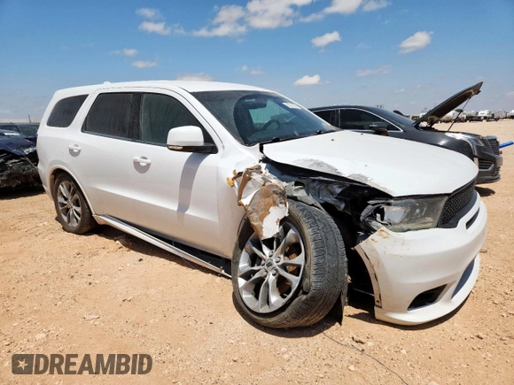2020 Dodge Durango GT with VIN 1C4RDHDG2LC145836, listed as a Copart auction lot 58316985 with 117,736 mi miles and Salvage title. Bid and sale history available at DreamBid. Image 4.
