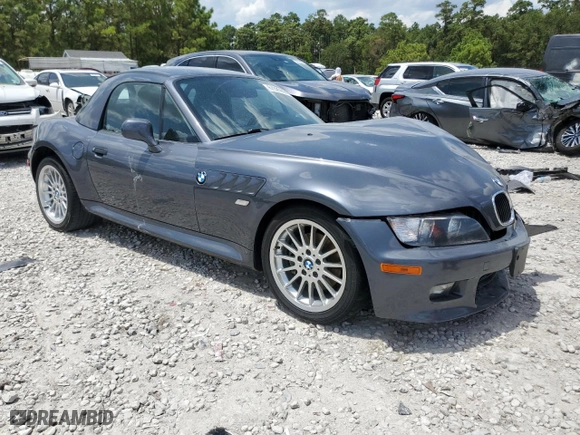 2001 BMW Z3 3.0i with VIN WBACN534X1LJ55047, listed as a Copart auction lot 67325994 with NaN miles and Salvage Title. Bid and sale history available at carsss.com. Image 4.