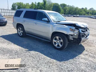 2015 Chevrolet Tahoe LTZ z VIN 1GNSCCKC8FR149888, wystawiony jako IAAI lot #42049804 z przebiegiem 182 991 mil mil oraz . Historia ofert i sprzedaży dostępna na DreamBid. Obrazek 1.