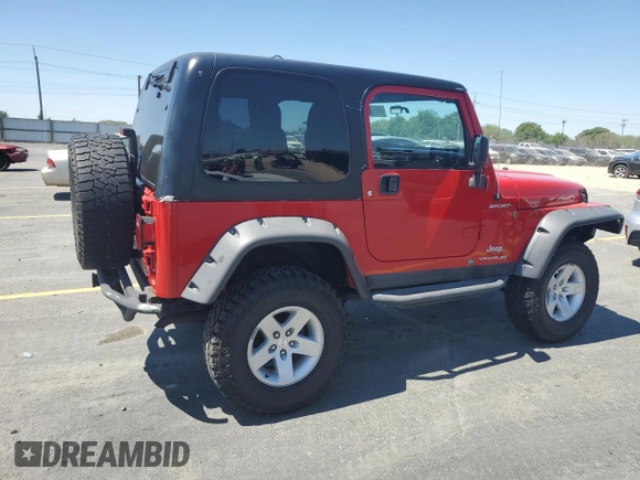 2004 Jeep Wrangler Sport with VIN 1J4FA49S24P720488, listed as a Copart auction lot 60331795 with 134,974 mi miles and Salvage title. Bid and sale history available at DreamBid. Image 3.