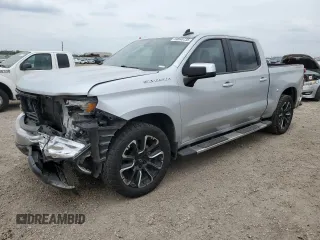 2021 Chevrolet Silverado 1500 LT with VIN 1GCUYDED6MZ119167, listed as a Copart auction lot 50640735 with 111,496 mi miles and Salvage title. Bid and sale history available at DreamBid. Image 1.