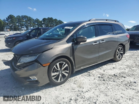 2019 Honda Odyssey Elite z VIN 5FNRL6H97KB078414, wystawiony jako Copart lot #57327895 z przebiegiem 119 259 mil mil oraz Szkoda całkowita • Salvage title. Historia ofert i sprzedaży dostępna na DreamBid. Obrazek 1.