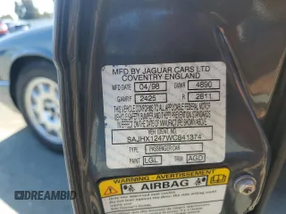 1998 Jaguar XJ with VIN SAJHX1247WC841374, listed as a Copart auction lot 51693595 with 109,509 mi miles and Clean Title. Bid and sale history available at DreamBid. Image 12.