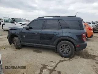 2021 Ford Bronco Sport Big Bend with VIN 3FMCR9B6XMRB23248, listed as a Copart auction lot 52855455 with 76,009 mi miles and Salvage title. Bid and sale history available at DreamBid. Image 2.