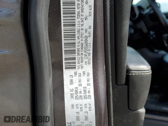 2016 Jeep Cherokee Limited z VIN 1C4PJMDS5GW209420, wystawiony jako Copart lot #56949005 z przebiegiem 66 458 mil mil oraz Szkoda całkowita • Salvage title. Historia ofert i sprzedaży dostępna na DreamBid. Obrazek 13.