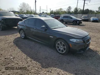 2013 BMW 5 Series 528i xDrive with VIN WBAXH5C53DD109334, listed as a Copart auction lot 54343335 with 174,354 mi miles and Clean Title. Bid and sale history available at carsss.com. Image 4.