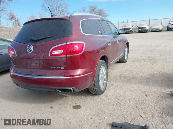 2016 Buick Enclave Leather with VIN 5GAKVBKD3GJ243510, listed as a IAAI auction lot 41040970 with 58,693 mi miles and . Bid and sale history available at DreamBid. Image 4.