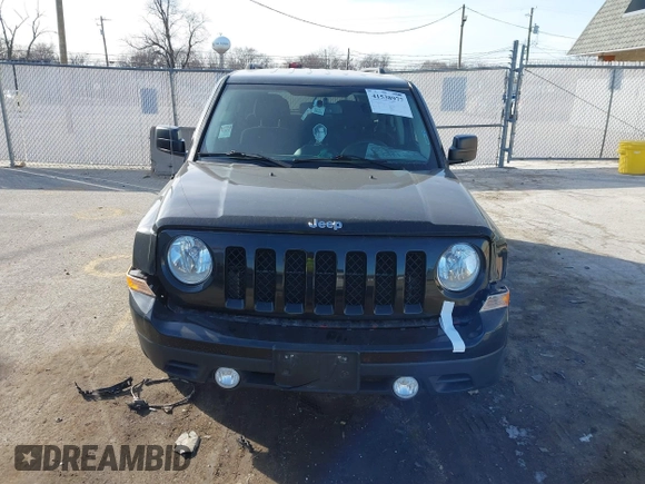 2017 Jeep Patriot Sport with VIN 1C4NJPBA7HD118388, listed as a IAAI auction lot 41538977 with 81,920 mi miles. Bid and sale history available at carsss.com. Image 12.