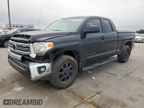 2016 Toyota Tundra SR with VIN 5TFRM5F19GX104285, listed as a Copart auction lot 58734415 with 120,321 mi miles and Salvage title. Bid and sale history available at DreamBid. Image 1.