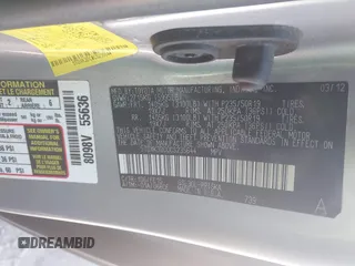 2012 Toyota Sienna SE with VIN 5TDXK3DC0CS235644, listed as a IAAI auction lot 41894016 with 118,487 mi miles. Bid and sale history available at carsss.com. Image 9.