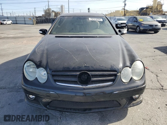2009 Mercedes-Benz CLK 550 with VIN WDBTJ72H69F266105, listed as a Copart auction lot 79723224 with 114,840 mi miles and Salvage Title. Bid and sale history available at DreamBid. Image 5.