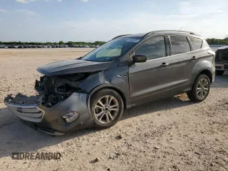 2017 Ford Escape SE with VIN 1FMCU0GD7HUD93215, listed as a Copart auction lot 54966295 with 153,704 mi miles and Salvage Title. Bid and sale history available at DreamBid. Image 1.