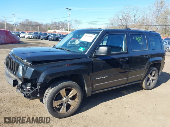 2016 Jeep Patriot Latitude with VIN 1C4NJRFB4GD580484, listed as a IAAI auction lot 42006184 with 178,265 mi miles. Bid and sale history available at carsss.com. Image 6.