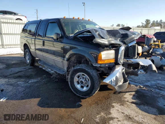 1999 Ford F-250 XL with VIN 1FTNX21L7XED97757, listed as a Copart auction lot 42296985 with 168,728 mi miles and Salvage title. Bid and sale history available at DreamBid. Image 4.