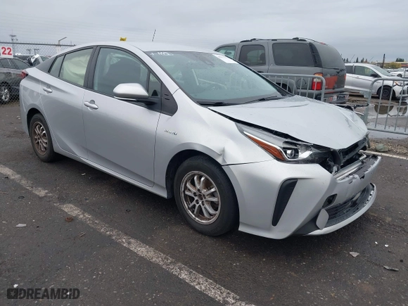 2022 Toyota Prius L Eco with VIN JTDKAMFU0N3175104, listed as a IAAI auction lot 40873671 with 1 mi miles. Bid and sale history available at carsss.com. Image 1.