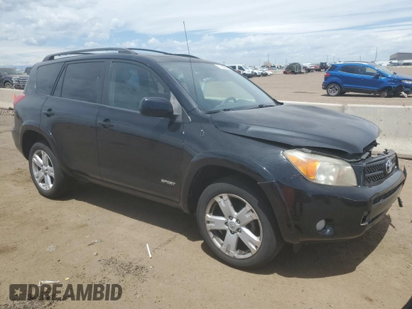 2008 Toyota RAV4 Sport with VIN JTMBD32V786088321, listed as a Copart auction lot 57998825 with 93,145 mi miles and Salvage title. Bid and sale history available at DreamBid. Image 4.